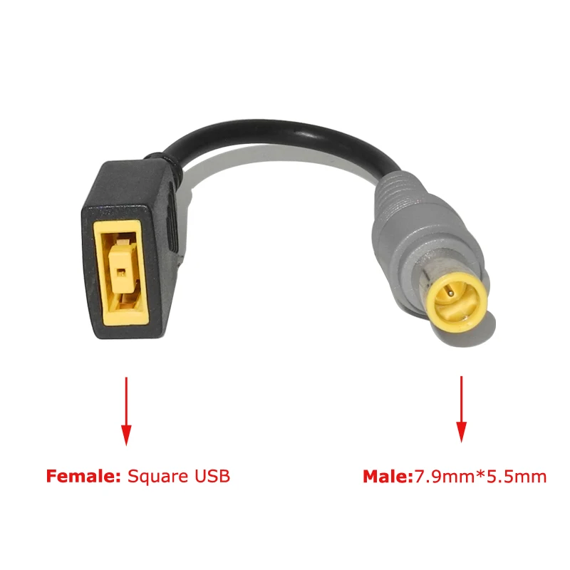 Квадратный адаптер питания постоянного тока с USB разъемом Мама на 7 9x5 5 мм папа