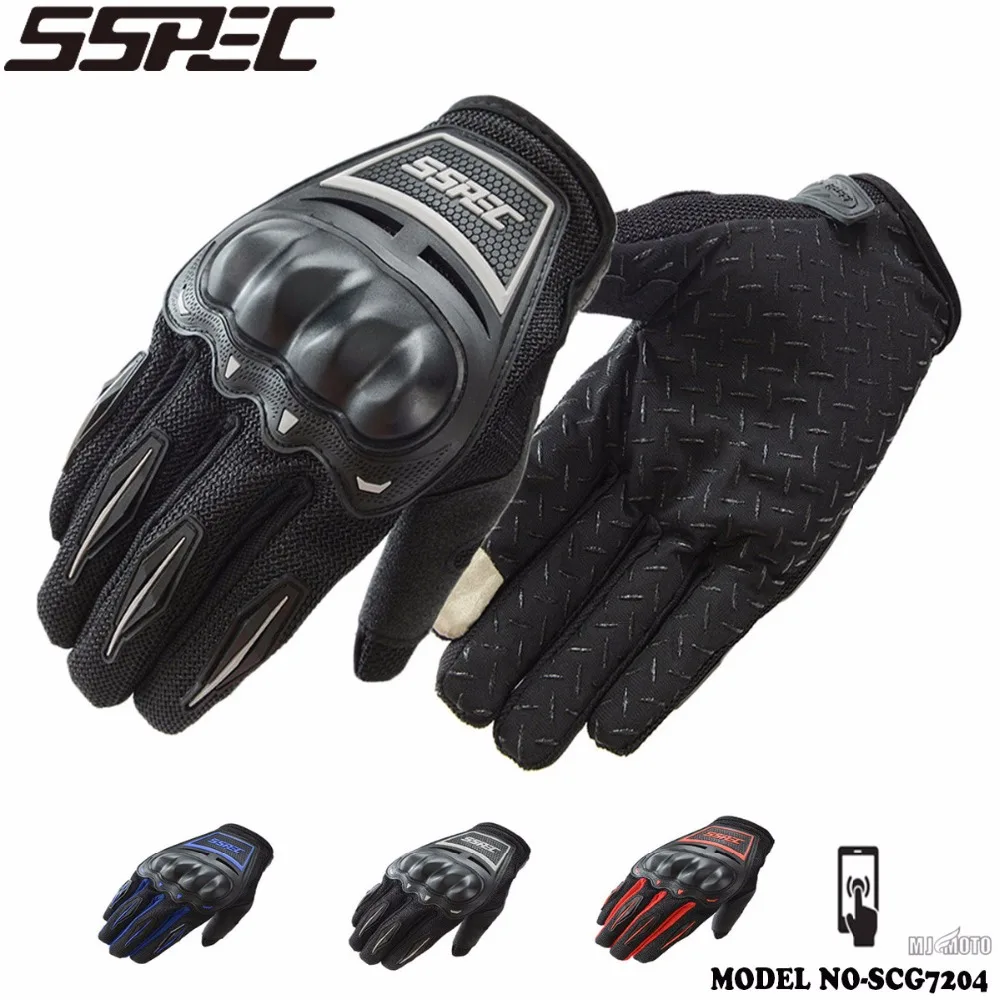 SSPEC мотоциклетные защитные перчатки Экипировка спорта на открытом воздухе Guantes Мужская Профессиональный Гоночные перчатки Moto автомобильные перчатки