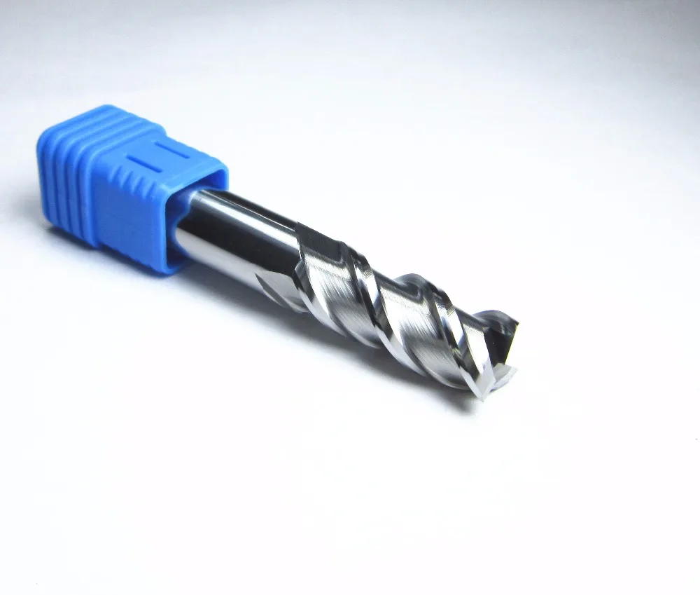 

wholesale Diameter 2mm 4mm 6mm 8mm 10mm 12mm 45HRC three 3 flutes for aluminum carbide End Mills HRC45 CNC Flat Milling Cutter