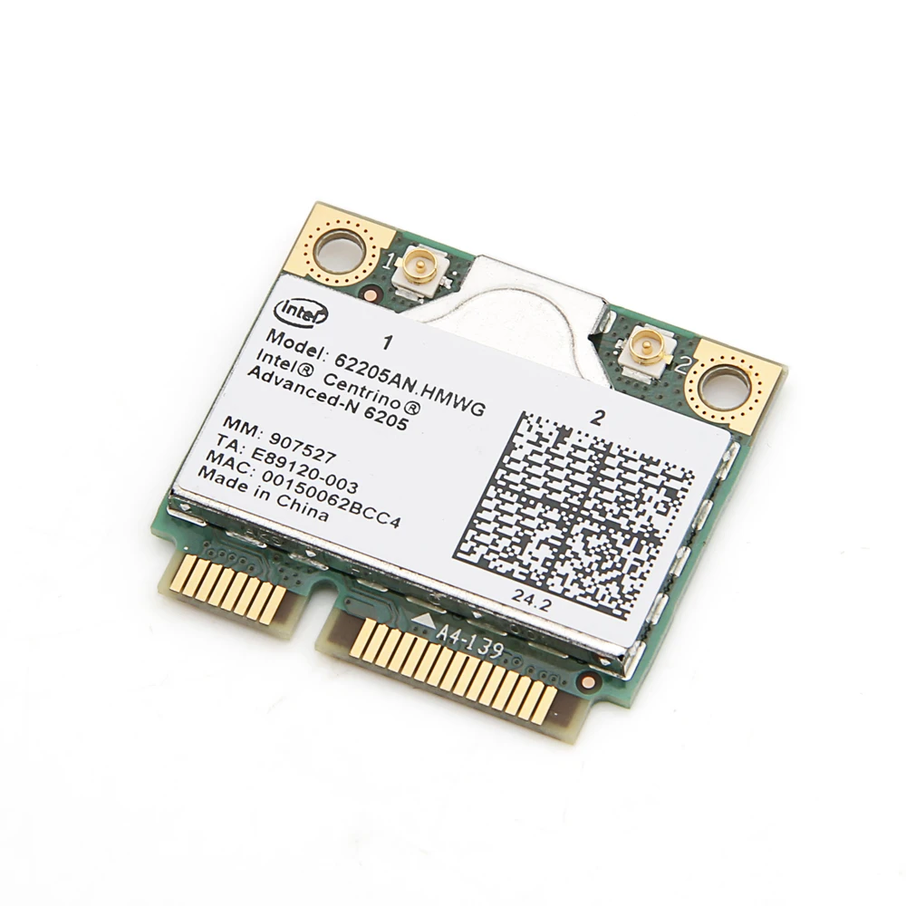 Беспроводной Wi-Fi адаптер с Intel Advanced-N 6205 62205AN с двухдиапазонной 300 Мбит/с 2,4G 5 ГГц мини PCI-E Wlan Wi-Fi карта