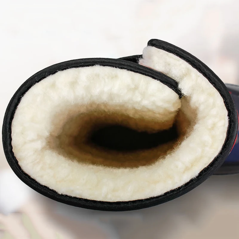 Уличные теплые водонепроницаемые зимние ботинки Женские утепленные плюшевые