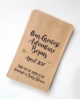 custom greatest adventure baby shower birthday popcorn candy buffet treat gift bar bags baptism bakery cookie favors pouches