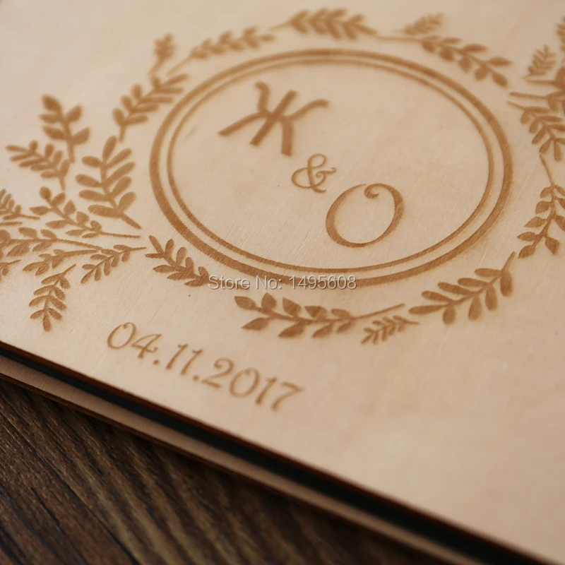 Свадебная Гостевая книга деревянная уникальная Книга в деревенском стиле