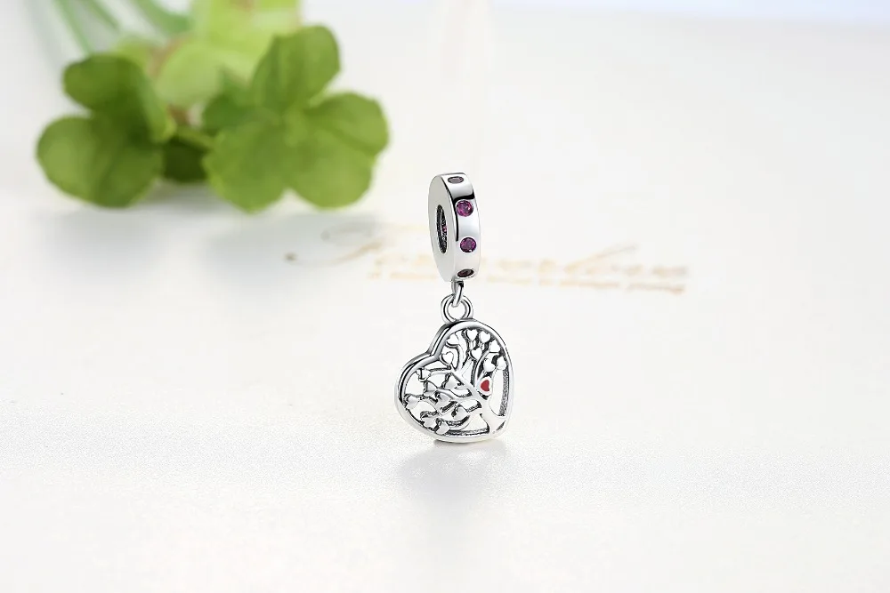 ELESHE 925 пробы серебро навсегда сердце бусины, подходят к оригиналу Pandora, очаровательный Браслеты 925 серебро любовь Семья Шарм, изготовление украшений