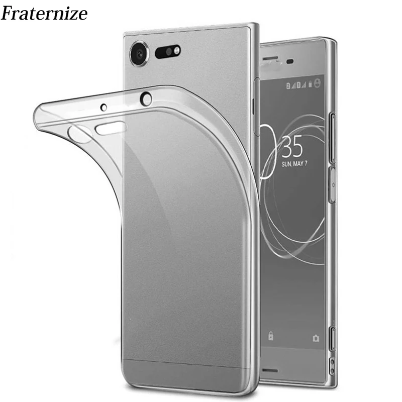 Прозрачный силиконовый чехол для Sony Xperia X XA1 XZ Premium XZ1 Compact XA ультрапрозрачный