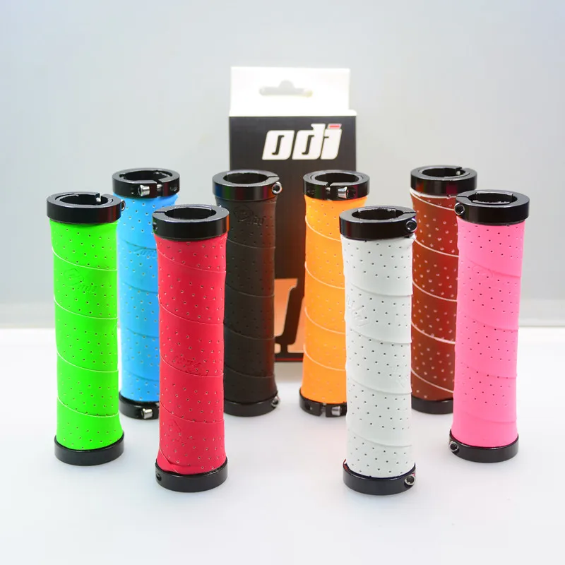 Ручки для руля велосипеда ODI MTB кожаные + ПУ анти занос ударопоглощающие ручки