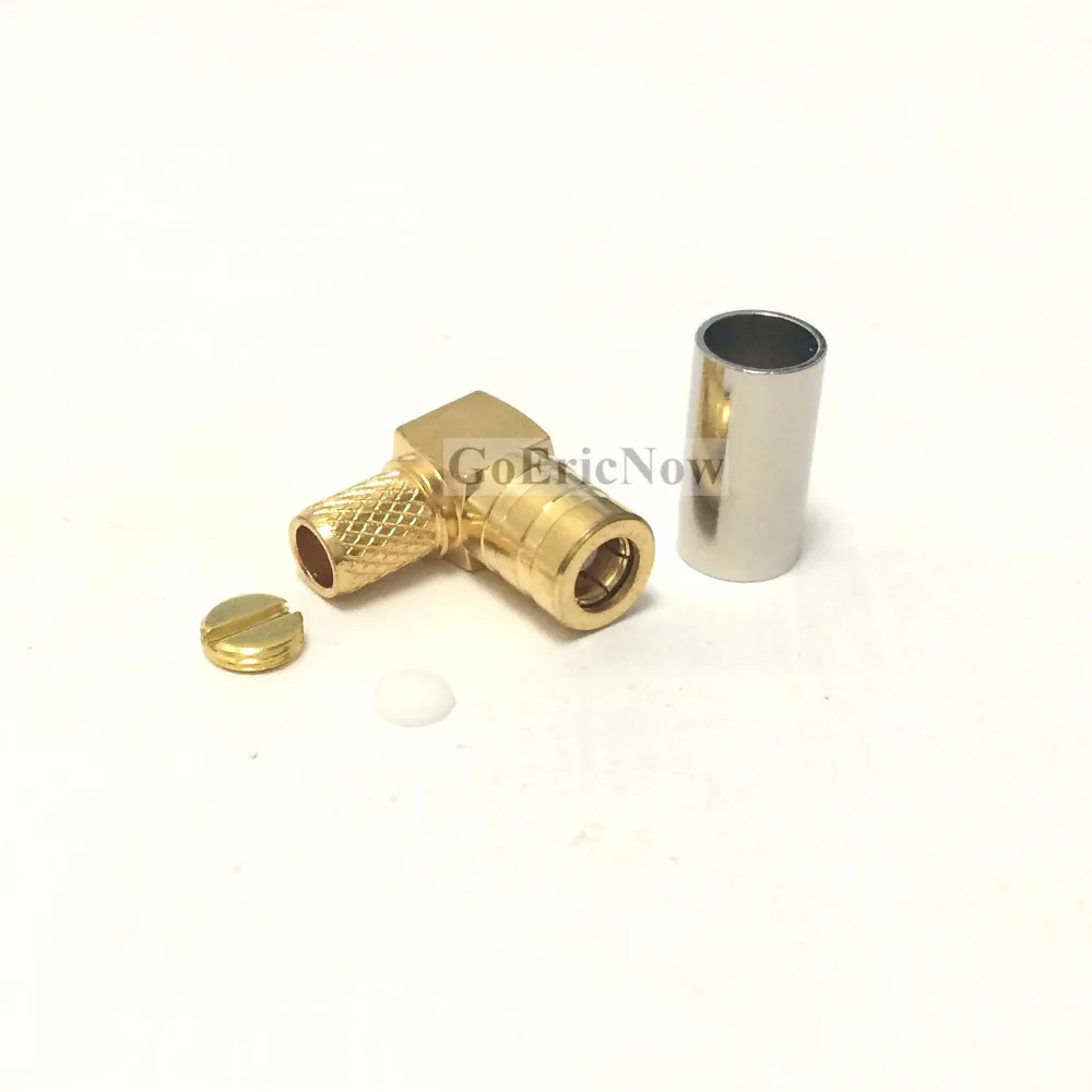 5 шт. RF коаксиальный 90 градусов 50 Ом прямоугольный SMB разъем для RG58 3 RG142 RG223