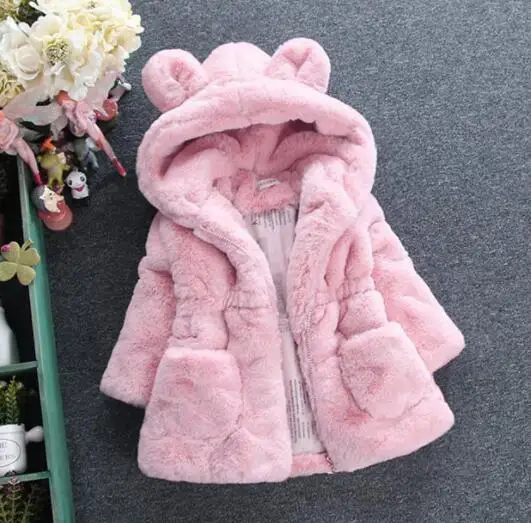style 1 Зимние куртки для девочек; кардиган из искусственного меха; теплые толстовки для малышей; утепленная детская одежда для подростков; Верхняя одежда для девочек; детская одежда; От 2 до 8 лет - Цвет: style 1