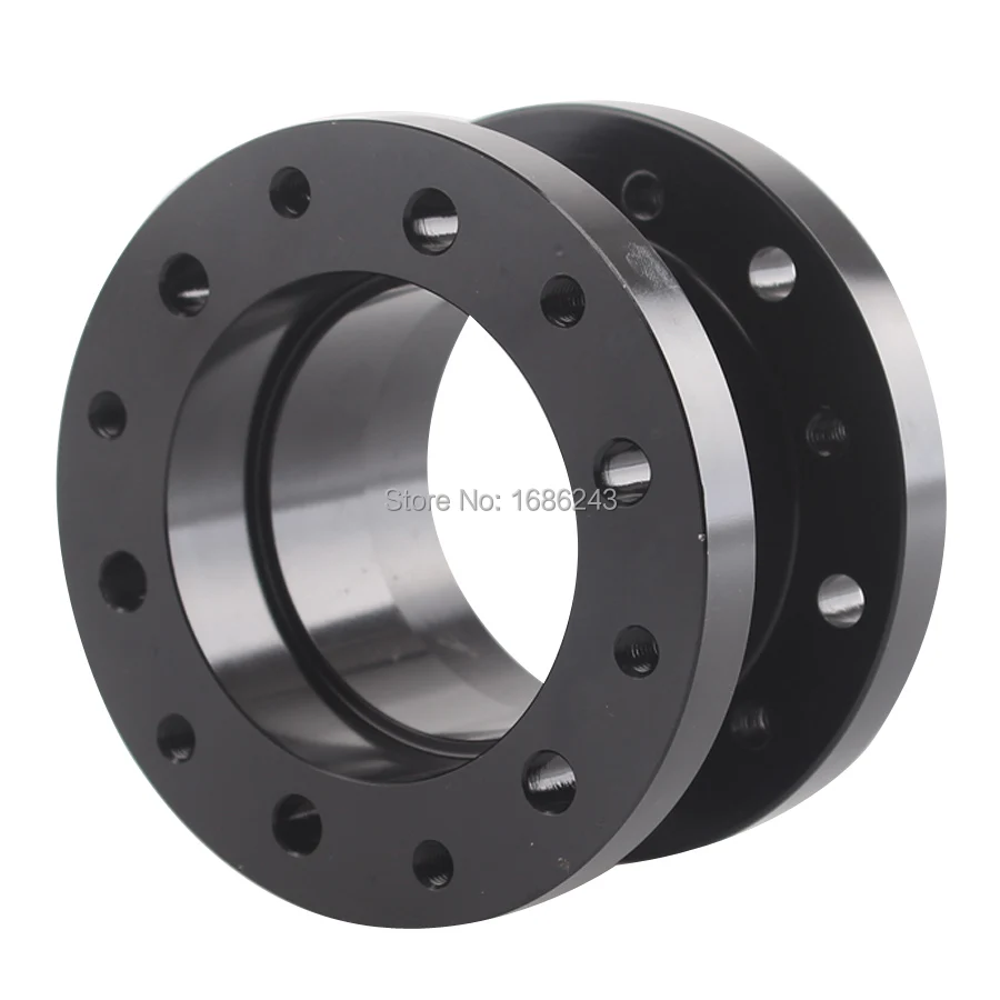 Black Height 50mm Aluminium Steering Wheel Hub Adapter Spacer Kit For Car Booster Universal New | Автомобили и мотоциклы