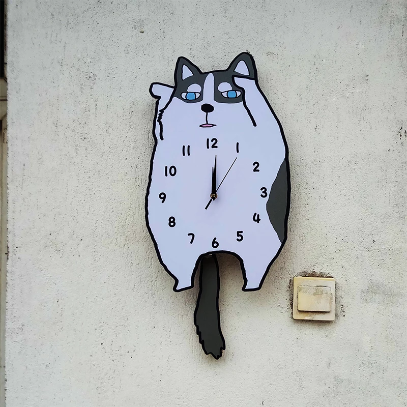 Настенные часы с изображением собаки из мультфильма для спальни гостиной