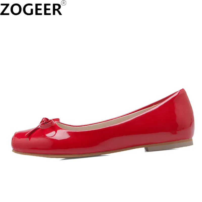 Модные женские ботинки на плоской подошве Женская обувь Сезон весна балетные