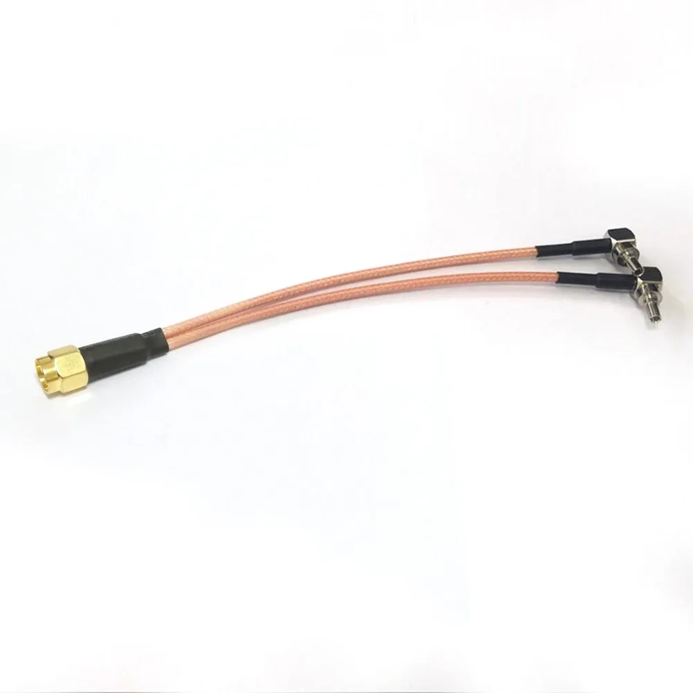 Разветвитель SMA male 2X CRC9 1 шт. коаксиальный кабель RG316 15 см для USB модема huawei|cable
