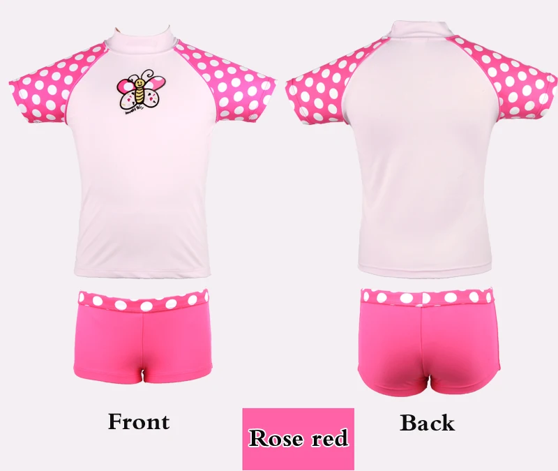 20182 шт. комплект короткий рукав Купальник для девочек купальный костюм мальчиков