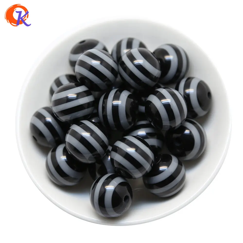 19 Black Gray Выберите цвет, 20 мм, 100 шт./лот, модные бисерные ювелирные изделия, массивные полимерные полоски, бусины для детей, массивное ожерелье ручной работы, изготовление ювелирных изделий - Цвет: 19 Black Gray