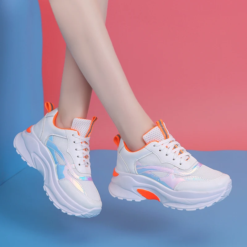 Женские кроссовки летняя и осенняя женская повседневная обувь из сетчатого