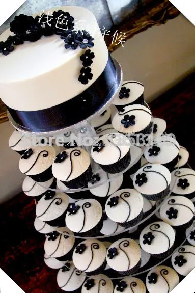 

5 Tier birthday party decoration of tray Cupcake Stand For Wedding