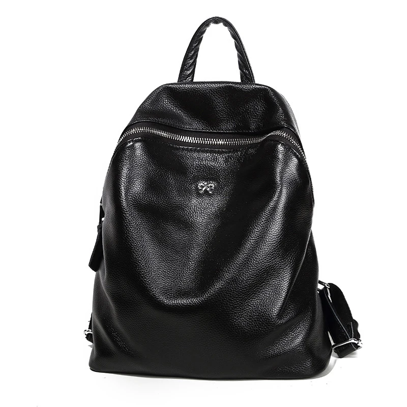 New Fashion 100% Genuine Leather Women Backpacks High Quality Female Real Natural Ladies Girl Student Casual Backpack | Багаж и сумки