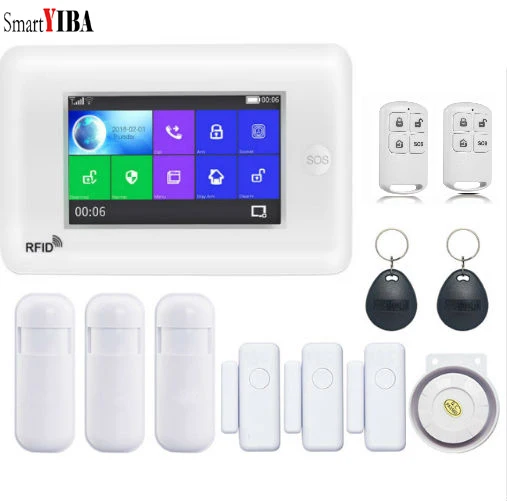 SmartYIBA WIFI RFID 3G WCDMA домашняя система охранной сигнализации приложение