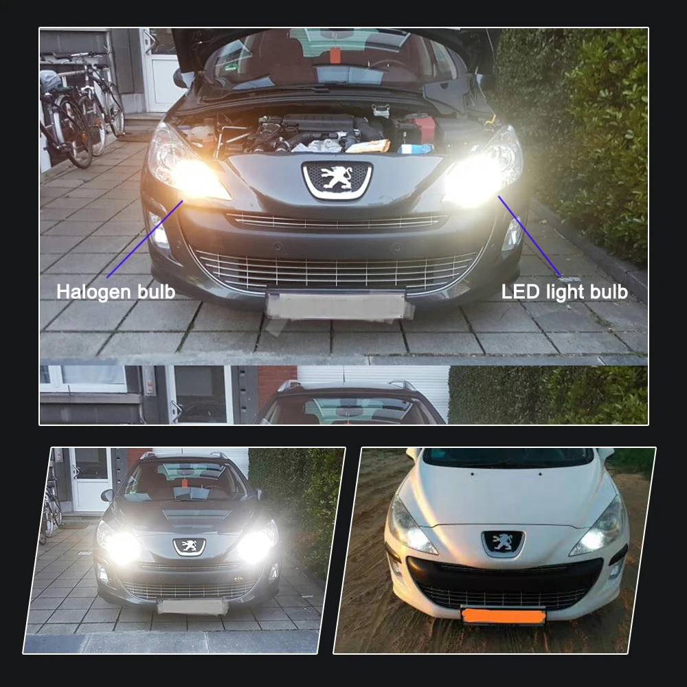 Нет ошибок 1157 BAY15D P21/5 Вт светодиодный DRL Вождения LED фонари дневного света Противотуманные лампы светильник для peugeot 408 308 3008 RCZ DRL Дневной ходовой огонь
