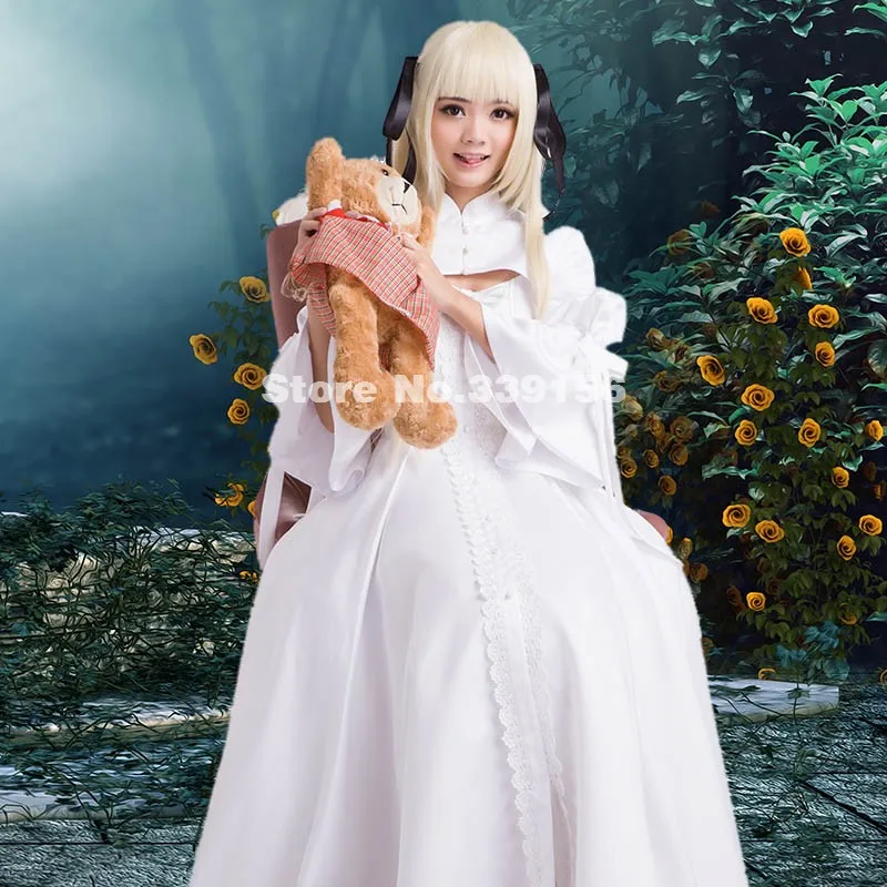 HOT! On Sale Yosuga no Sora Kasugano White Cosplay Dress Costumes Can be Customized |