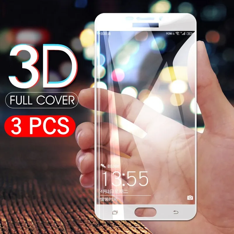 3 шт./лот Защитная пленка для экрана из закаленного стекла Samsung A6 плюс A9 A5 A8 A7 J4 J2Pro J2
