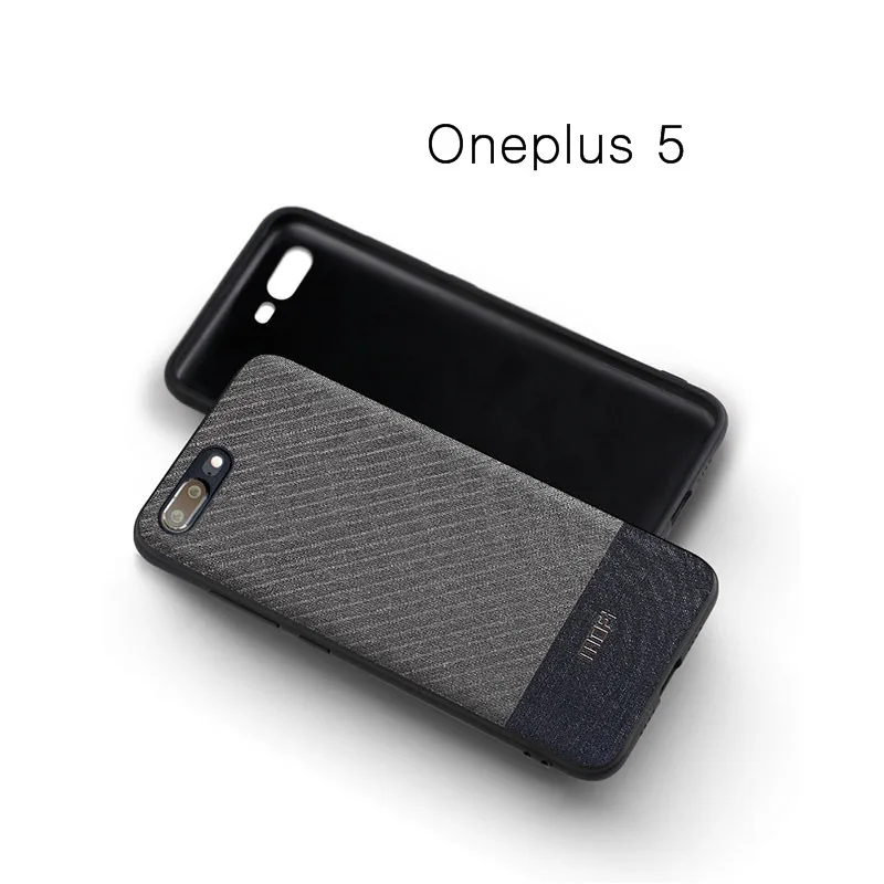 Oneplus 5 Case MOFi Oneplus5 Case cover Fabrics One Plus 5 Back Cover 1+5 Business Suit Cloth Style Brief Dark Gentleman