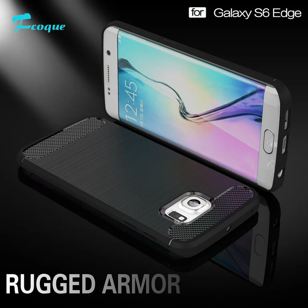 Fcqoue телефон для Samsung Galaxy S6Edge случае геометрические шестиугольник Дизайн углерода