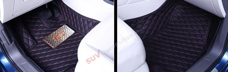 Аксессуары для Volkswagen Touran, аксессуары для интерьера, кожаные ковры, покрытие, автомобильный коврик для ног, коврик, 1 комплект