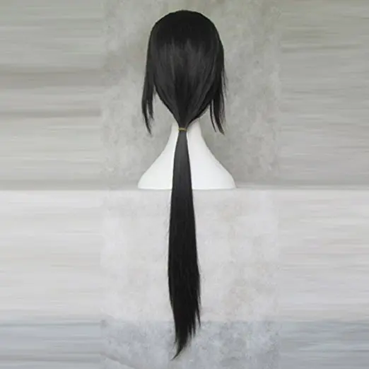 IHYAMS парики 80 см Длинные Синтетические косплей парик Skunks Aph черный наруто APH Yao Uchiha костюм Итати парики
