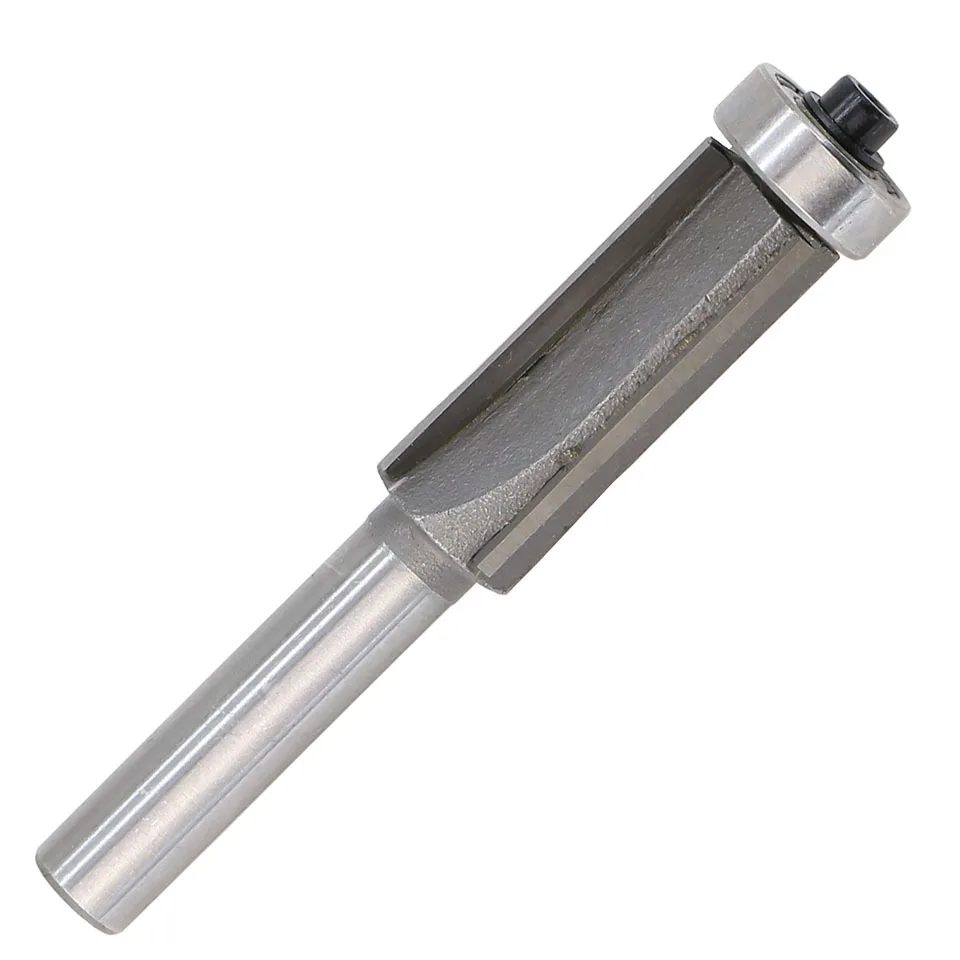 

8mm Shank 4 Teeth Flush Trim Pattern Router Cutter Bit Milling Woodworking Set