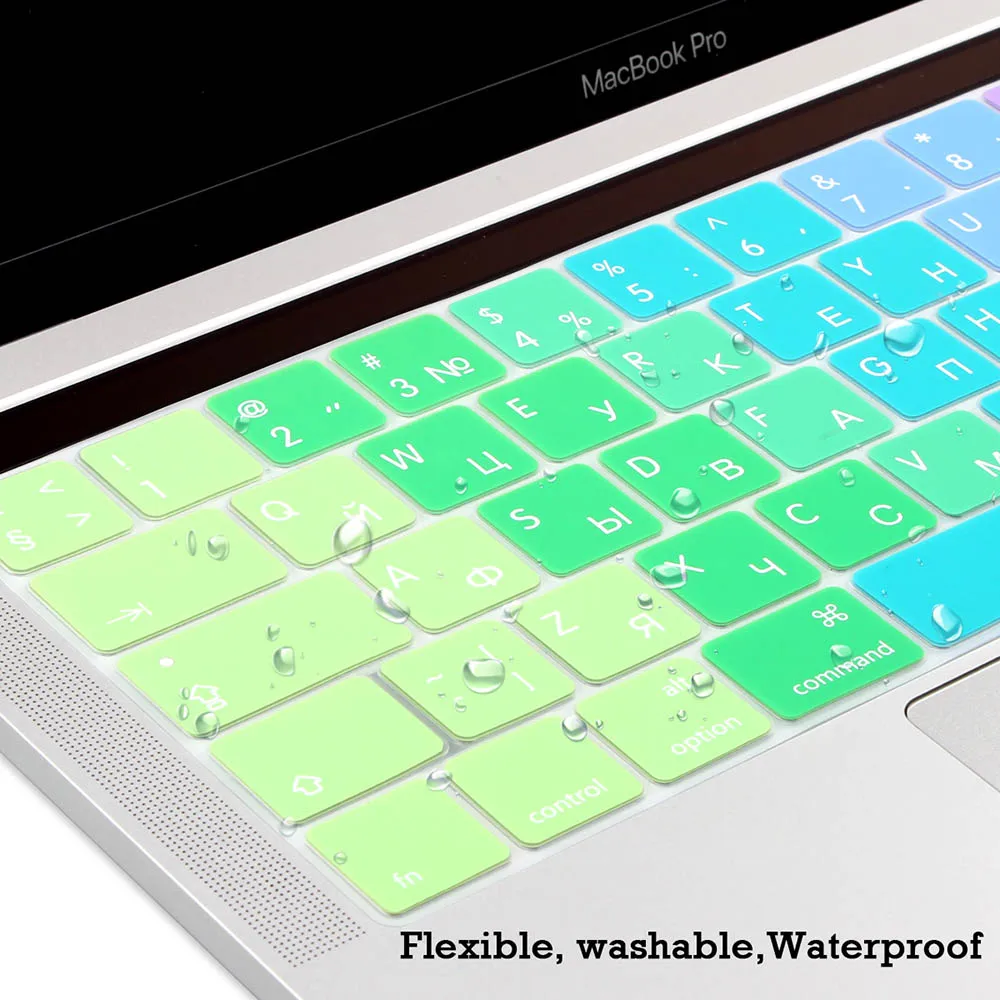 Мягкая силиконовая защитная крышка для клавиатуры нового Macbook Pro 13 15 2019 2018 A2159
