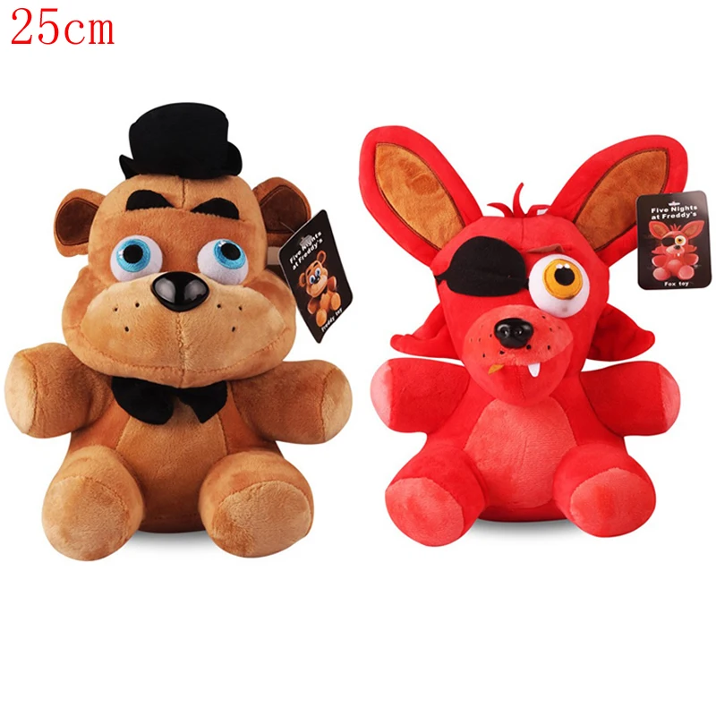 10 'ཕ см Five Nights At Freddy's 4 FNAF Freddy Fazbear Bear Фокси плюшевая игрушка кукла Fnaf мягкие