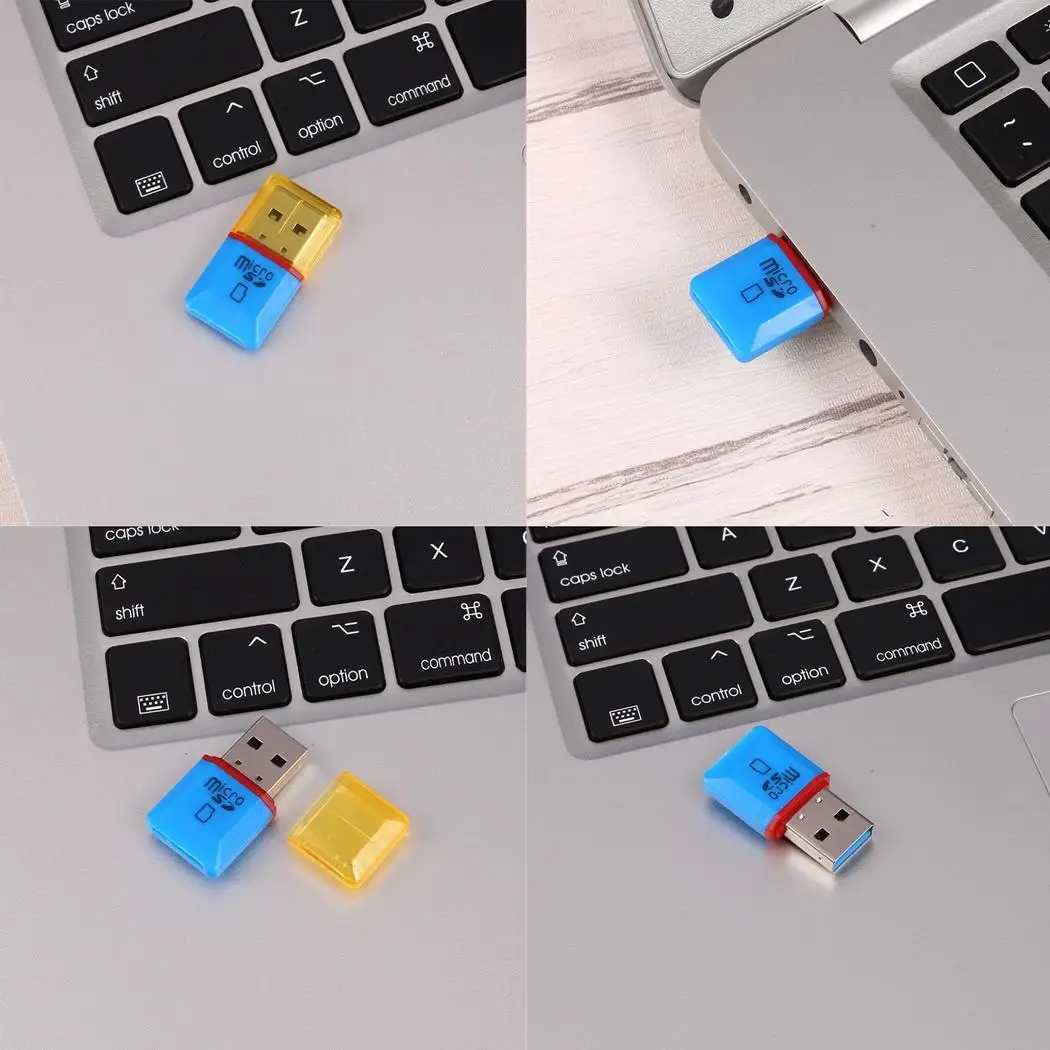 Портативный мини USB 2 0 высокоскоростной Micro SD TF памяти светло-зеленый синий