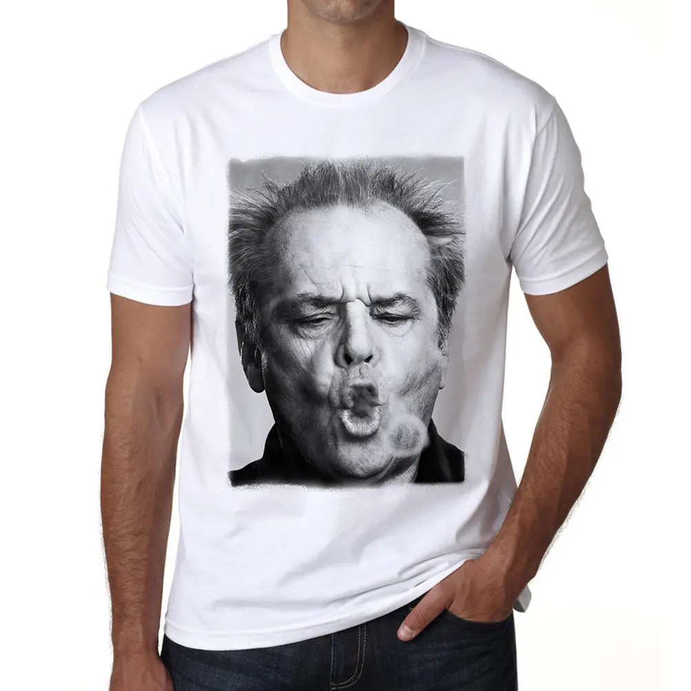 Jack Nicholson 1 футболка homme Manches Courtes Coton blanc cadeau модная мужская бесплатная