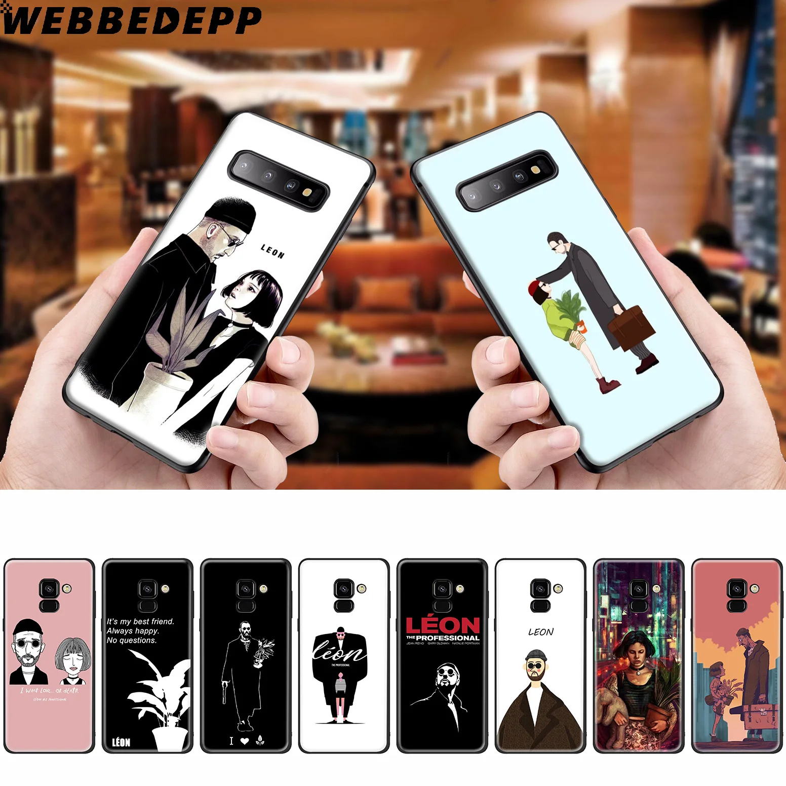 WEBBEDEPP Leon Matilda Natalie Portman силиконовый чехол для Samsung Galaxy A3 A5 A6 A7 A8 A9 A10 A20 A30 A40 A50 A70 M10 M20 M30