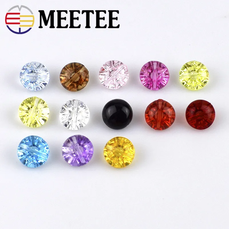 30pcs Shirt Button Wholesale Crystal Candy Transparent Flower Buttons Children 12mm Colorful C4-8 | Дом и сад
