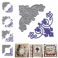 lace corner frame metal cutting dies stencils for diy scrapbooking decorative embossing craft die cutting template new 2019