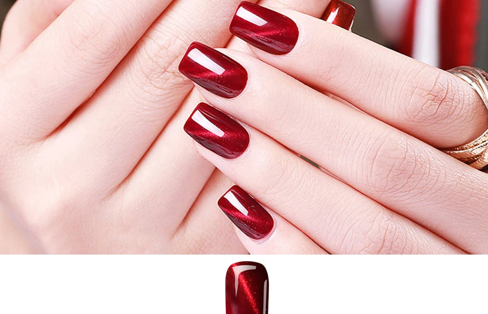 Sarness DIY 3D огненные красные кошачьи глаза Гель-лак для ногтей кошачьи глаза дизайн ногтей волшебный цветной магнитный гель Лаки 7 мл впитывающий УФ-гель лак