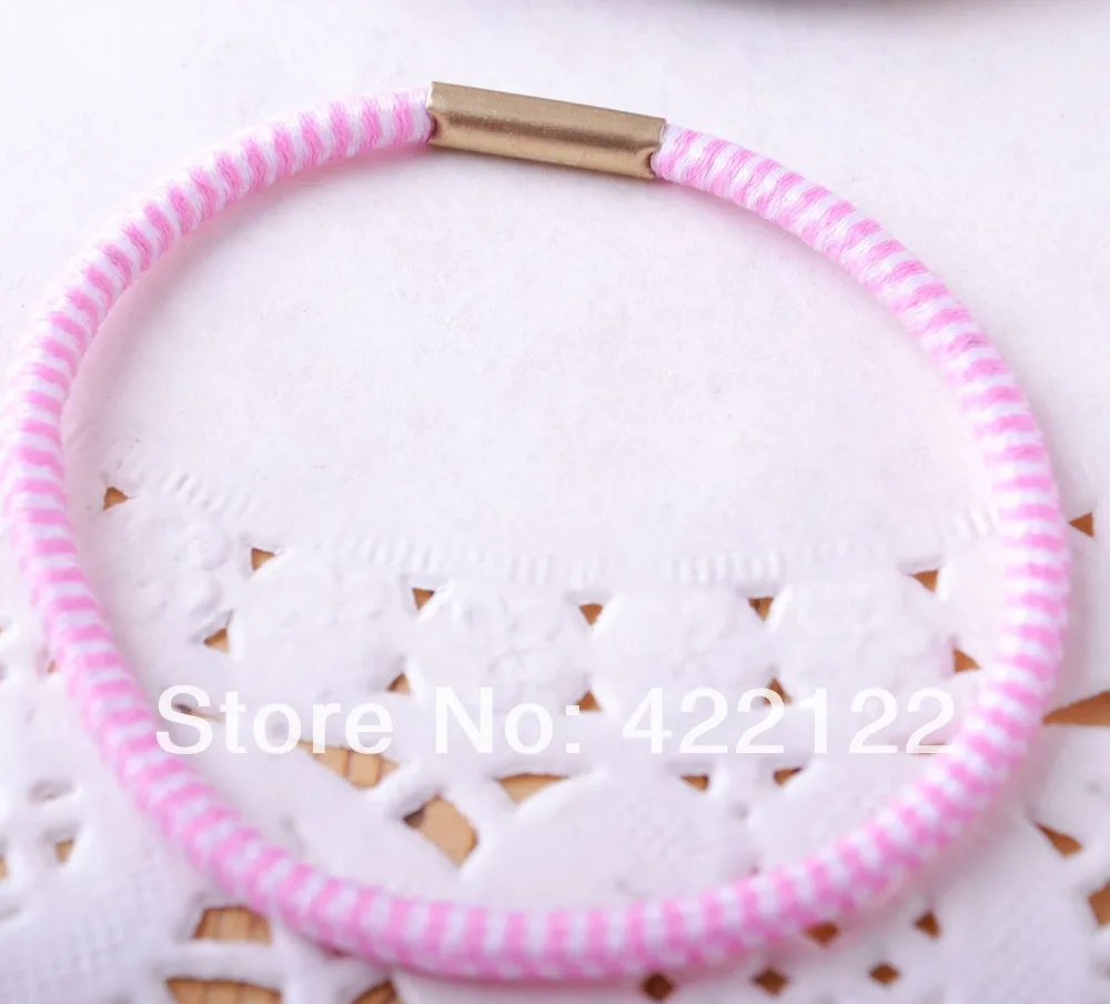 

Colorful hairband(metal button)ponytail holder elastic hair band ties hair accessories ribbons HB25 200pcs/lot