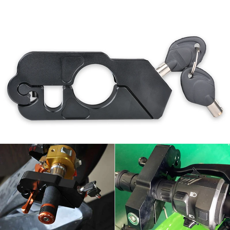 Motorcycle Grip Lock - Universal Aluminum CNC Handle Throttle Security with 2 Keys to Secure a Bike | Автомобили и мотоциклы