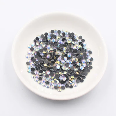 Crystal AB G Высокое качество стразы горячей фиксации розовый SS6 SS10 SS16 SS20 SS30 Стразы Кристалл Стразы отделка Кристалл Камень для ткани обуви - Цвет: Crystal AB G