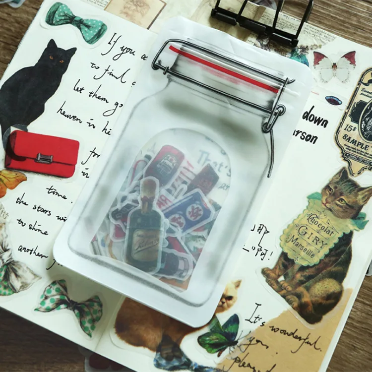 

Vintage Sticker Deco Pack Translucent Scrapbooking Sticker Journal Sticker Planner