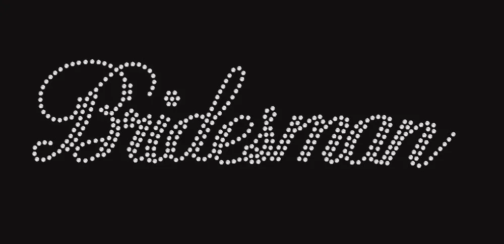 2 шт./лот свадебные мотивы для подружки невесты железная футболка Переводные