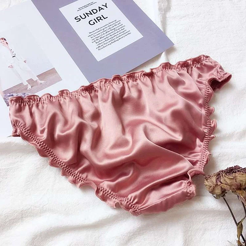 Cinoon Bralette Провода атласный бюстгальтер тонкий Треугольники чашки Твердые Цвет бюстгальтер и трусики Комплект белья Нижнее Бельё для девочек Для женщин бюстгальтер