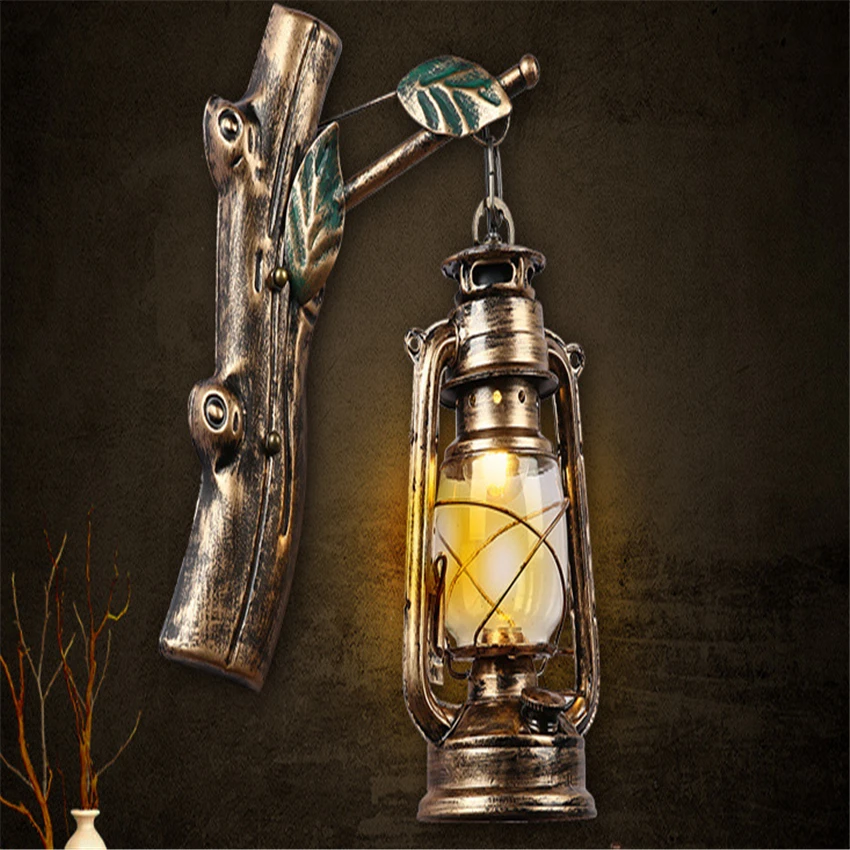 Vintage Wall Lamp Retro Iron Light Loft Indoor Lighting Bedside Fixtures Industrial Style Home For Reading Room | Освещение