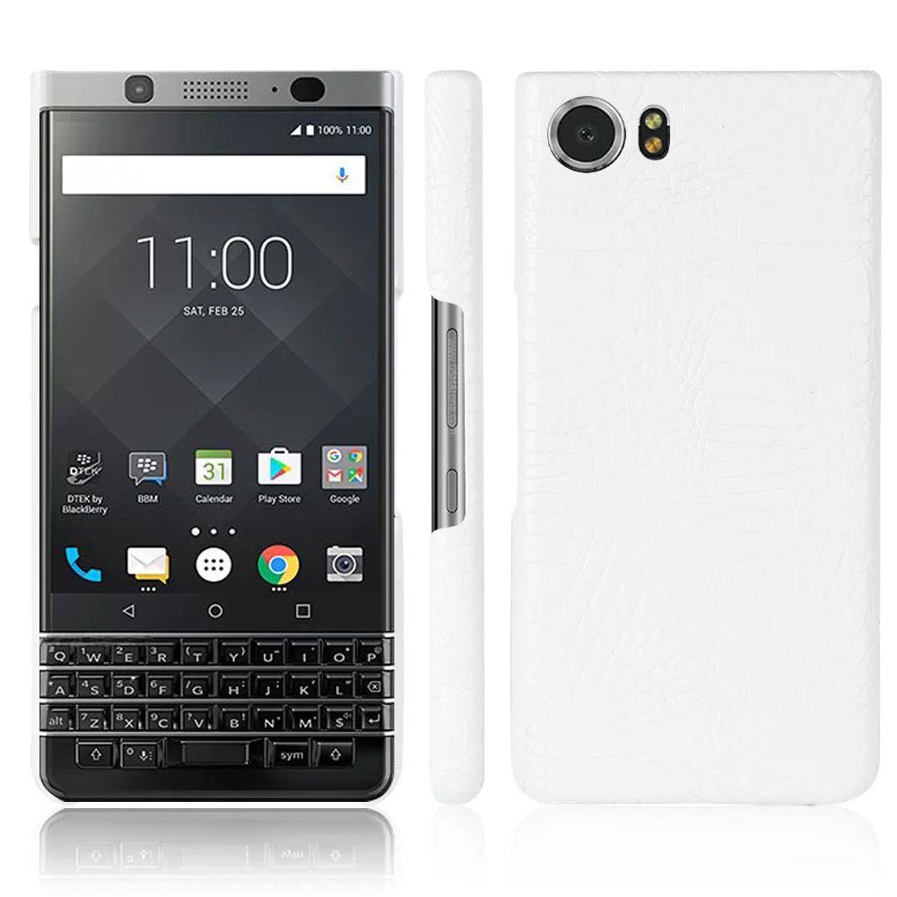 Кожаный чехол для BlackBerry KeyOne Роскошный с узором из крокодиловой кожи ударопрочный