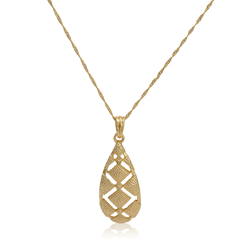 Zuodi 2019 Brand Jewelry Set Wholesale Trendy Gold Earrings Pendant Necklace Sets For Women customer design | Украшения и