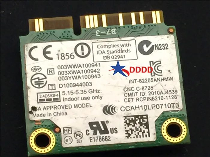Оригинал для INTEL CENTRINO ADVANCED-N 6205 беспроводной PCI EXPRESS 62205ANHMW 2 4/5 ГГц 0X9JDY X9JDY полностью