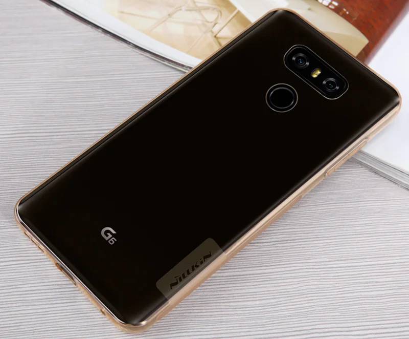 Прозрачный мягкий защитный чехол Nillkin Nature из ТПУ для LG G6 прозрачный силиконовый |