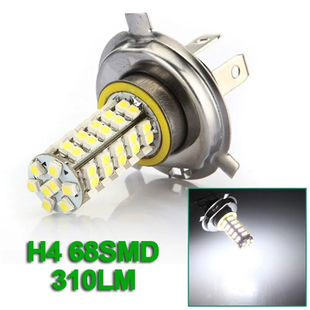 Авто H4 3,5 W 68-SMD светодиодный 6500 K 310-Lumen белая противотуманная Лампа фара дальнего света фар лампа